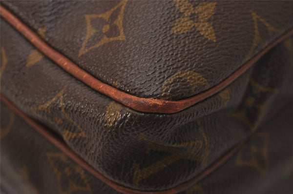 Authentic Louis Vuitton Monogram Nile Shoulder Cross Body Bag Old Model LV 8438J