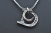 Authentic Christian Dior Silver Tone Rhinestone Chain Necklace CD 8439H