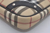 Authentic BURBERRY Nova Check Shoulder Cross Body Bag PVC Leather Beige 8439I