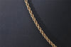 Authentic Christian Dior Gold Tone Chain Pendant Necklace CD 8439J