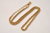 Authentic Christian Dior Gold Tone Chain Pendant Necklace CD 8439J
