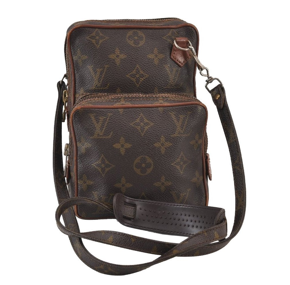 Authentic Louis Vuitton Monogram Amazone Shoulder Cross Body Bag Old Model 8440J