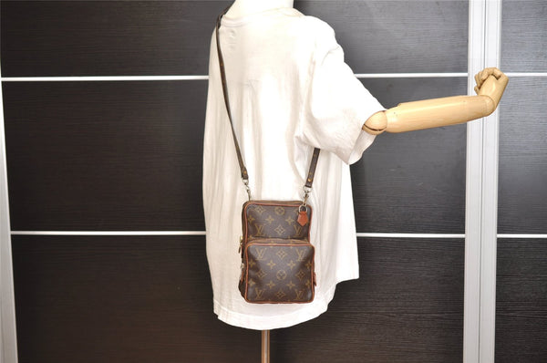 Authentic Louis Vuitton Monogram Amazone Shoulder Cross Body Bag Old Model 8440J