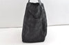 Authentic CHANEL New Travel Line Shoulder Tote Bag Nylon Leather Black 8441J