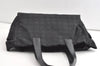 Authentic CHANEL New Travel Line Shoulder Tote Bag Nylon Leather Black 8441J