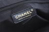 Authentic CHANEL New Travel Line Shoulder Tote Bag Nylon Leather Black 8441J