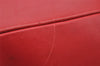 Authentic GUCCI Bamboo Vintage Drawstring Backpack Leather Red 8442I