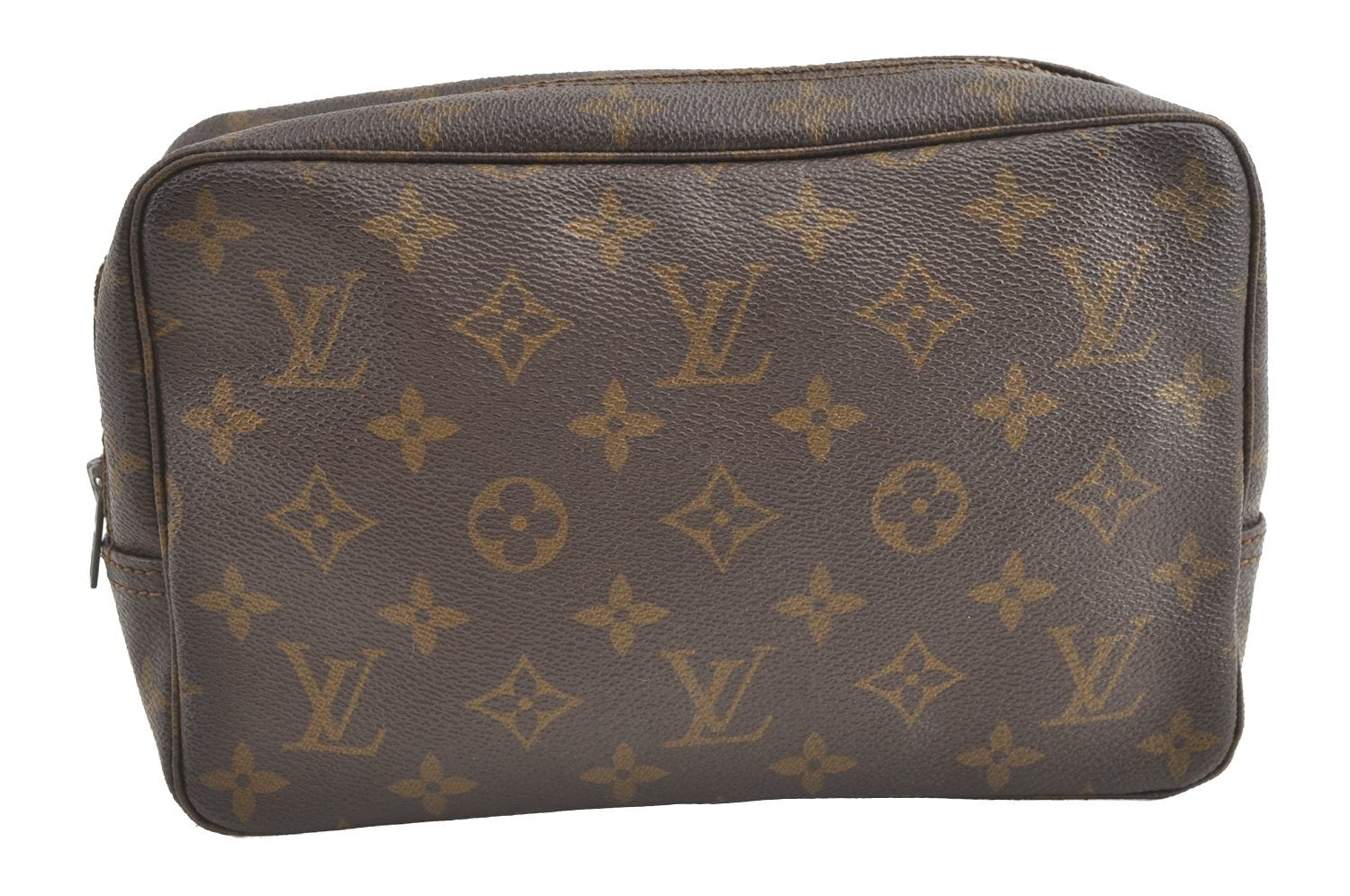 Auth Louis Vuitton Monogram Trousse Toilette 23 Clutch Hand Bag Old Model 8442J