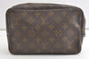 Auth Louis Vuitton Monogram Trousse Toilette 23 Clutch Hand Bag Old Model 8442J