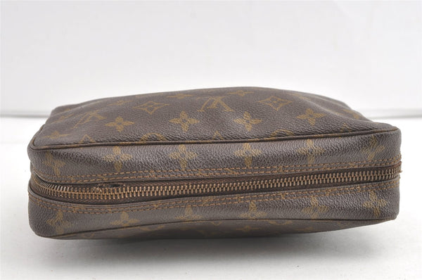 Auth Louis Vuitton Monogram Trousse Toilette 23 Clutch Hand Bag Old Model 8442J