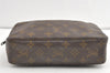 Auth Louis Vuitton Monogram Trousse Toilette 23 Clutch Hand Bag Old Model 8442J