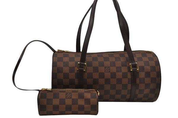 Authentic Louis Vuitton Damier Papillon 30 Hand Bag Purse N51303 LV 8445J