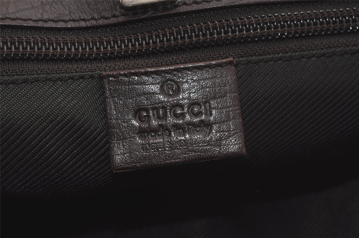 Authentic GUCCI Vintage Shoulder Tote Bag GG PVC Leather 114595 Brown 8446I