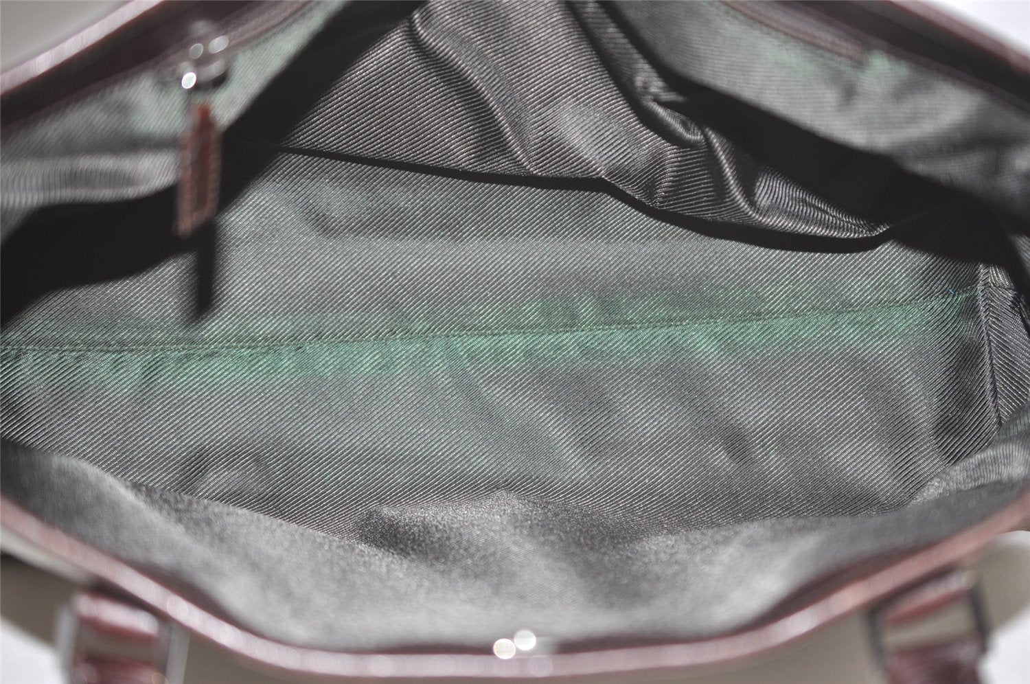 Authentic GUCCI Vintage Shoulder Tote Bag GG PVC Leather 114595 Brown 8446I