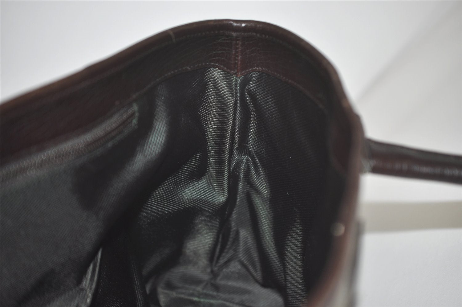 Authentic GUCCI Vintage Shoulder Tote Bag GG PVC Leather 114595 Brown 8446I