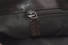 Authentic GUCCI Vintage Shoulder Tote Bag GG PVC Leather 114595 Brown 8446I
