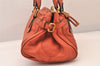 Authentic Chloe Vintage Paddington Leather Shoulder Hand Bag Orange 8446M