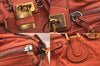 Authentic Chloe Vintage Paddington Leather Shoulder Hand Bag Orange 8446M