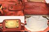 Authentic Chloe Vintage Paddington Leather Shoulder Hand Bag Orange 8446M