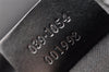 Authentic GUCCI Drawstring Pouch Purse GG Canvas Leather 0391054 Black 8448I