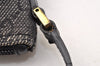 Authentic GUCCI Vintage Hand Bag Pouch Purse GG Canvas Leather 07198 Black 8449I
