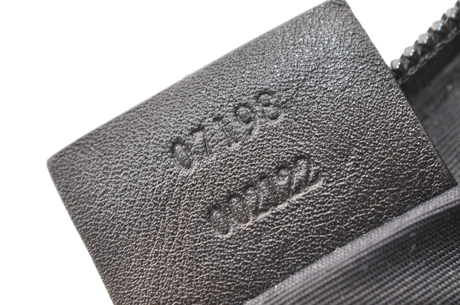 Authentic GUCCI Vintage Hand Bag Pouch Purse GG Canvas Leather 07198 Black 8449I