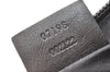 Authentic GUCCI Vintage Hand Bag Pouch Purse GG Canvas Leather 07198 Black 8449I