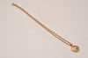 Authentic NINA RICCI Vintage Gold Tone Rhinestone Chain Pendant Necklace  8449J