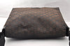 Authentic GUCCI Shoulder Cross Body Bag GG Canvas Leather 146236 Black 8451I