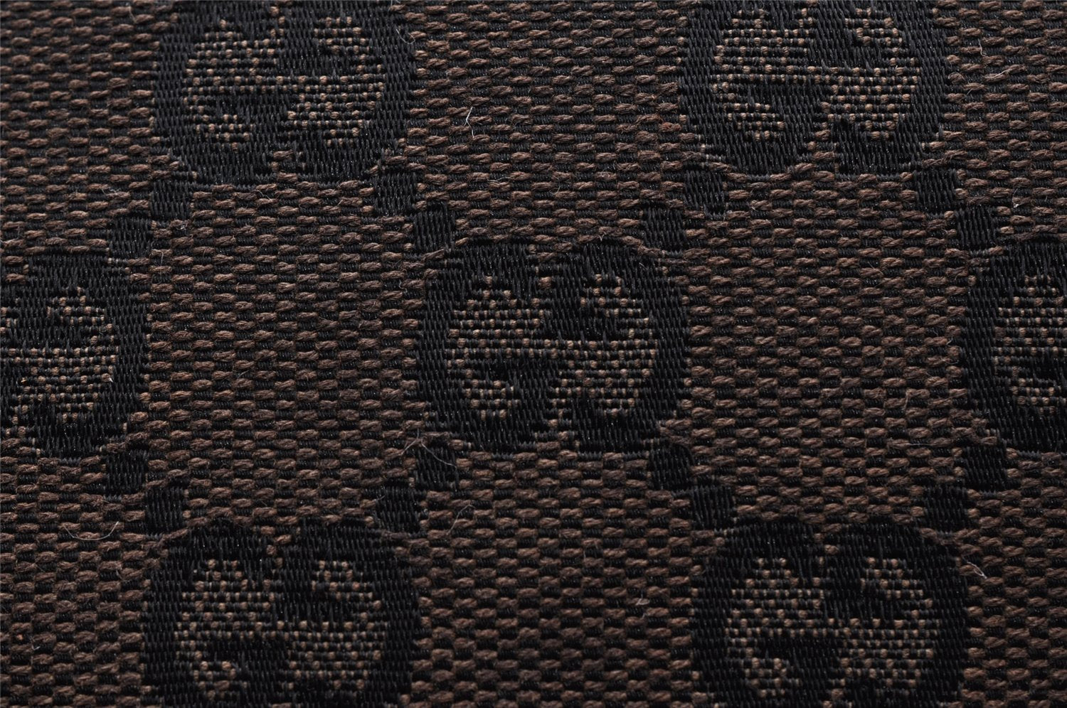 Authentic GUCCI Shoulder Cross Body Bag GG Canvas Leather 146236 Black 8451I