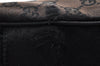 Authentic GUCCI Shoulder Cross Body Bag GG Canvas Leather 146236 Black 8451I