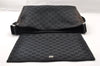 Authentic GUCCI Shoulder Cross Body Bag GG Canvas Leather 146236 Black 8451I