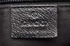 Authentic GUCCI Shoulder Cross Body Bag GG Canvas Leather 146236 Black 8451I