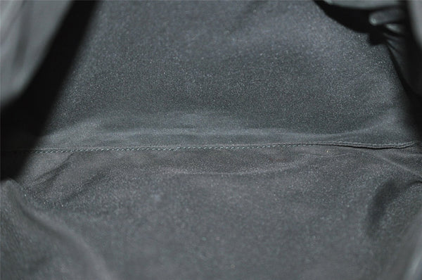 Authentic GUCCI Shoulder Cross Body Bag GG Canvas Leather 146236 Black 8451I