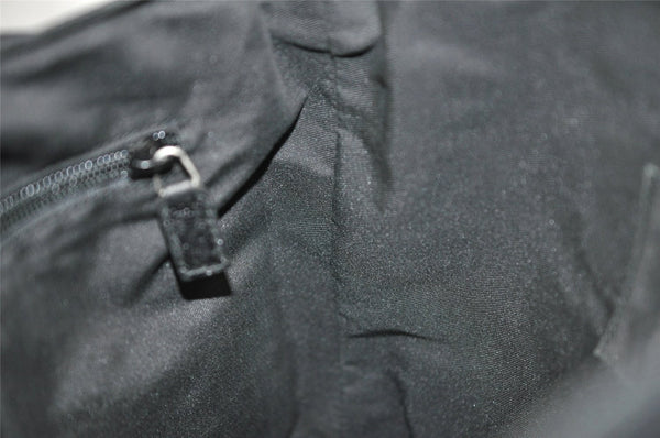 Authentic GUCCI Shoulder Cross Body Bag GG Canvas Leather 146236 Black 8451I