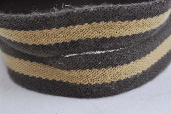 Authentic GUCCI Sherry Line Shoulder Tote Bag Canvas Leather 90472 Brown 8452I