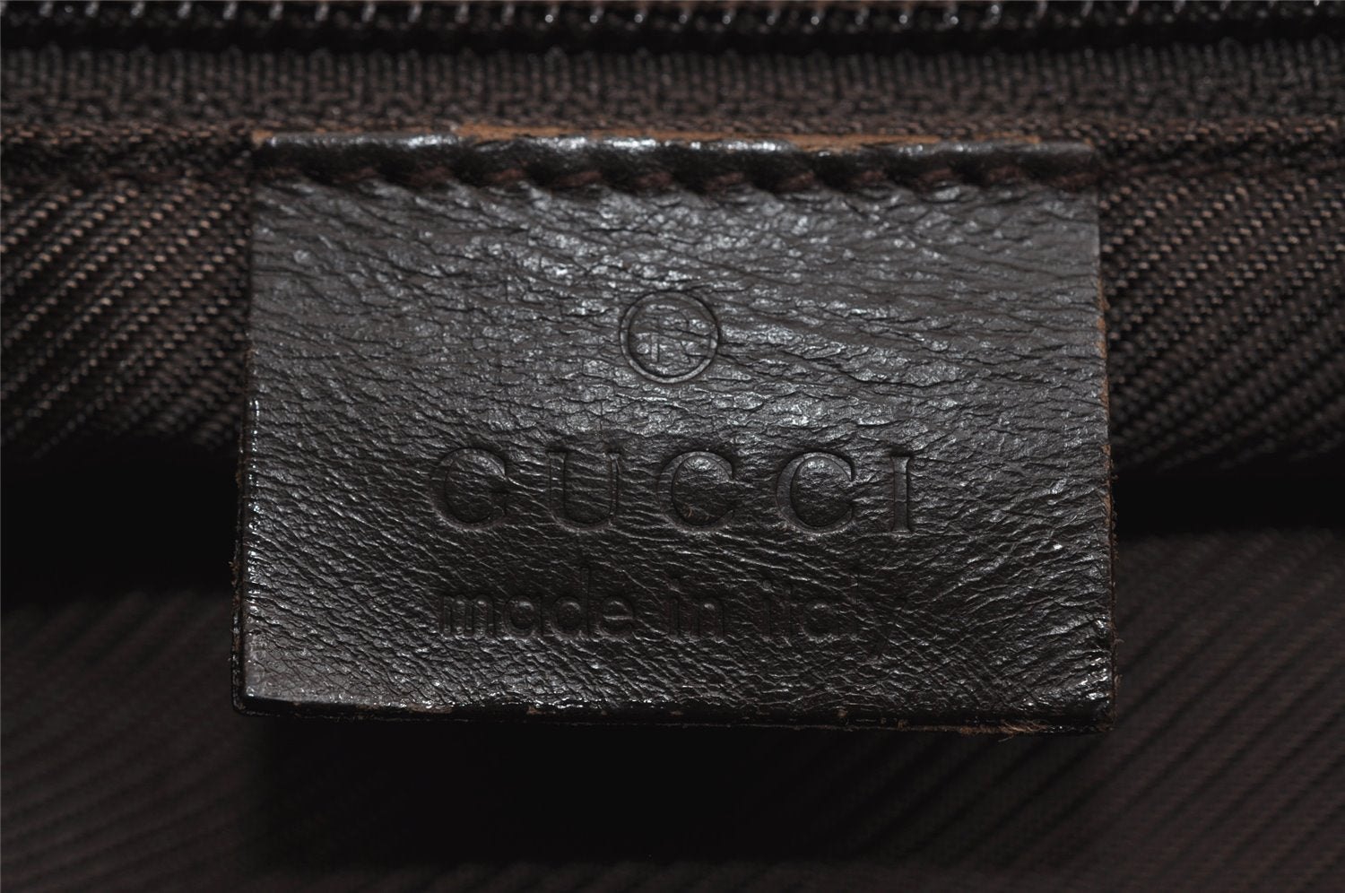 Authentic GUCCI Sherry Line Shoulder Tote Bag Canvas Leather 90472 Brown 8452I