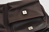 Authentic GUCCI Sherry Line Shoulder Tote Bag Canvas Leather 90472 Brown 8452I