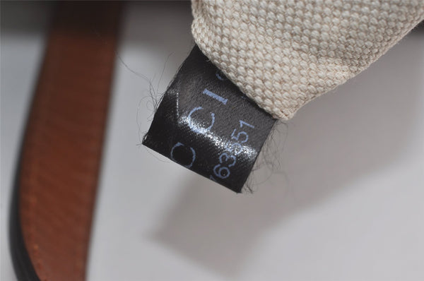 Authentic GUCCI Vintage Shoulder Tote Bag GG Nylon Leather 282439 Purple 8453I