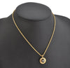 Authentic NINA RICCI Vintage Gold Tone Rhinestone Chain Pendant Necklace  8453J