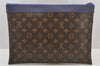 Authentic Louis Vuitton Monogram Pochette Apollo Clutch Hand Bag M63048 LV 8456I