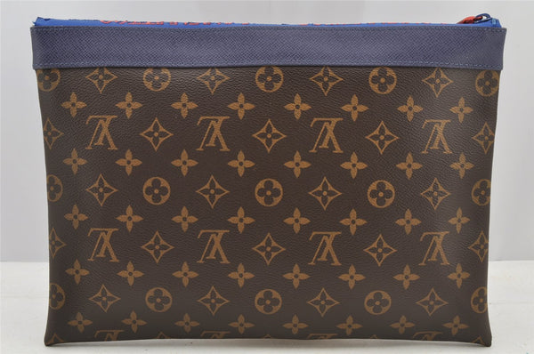 Authentic Louis Vuitton Monogram Pochette Apollo Clutch Hand Bag M63048 LV 8456I