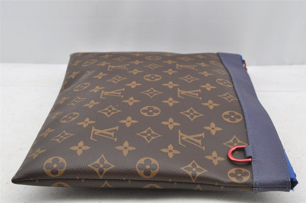 Authentic Louis Vuitton Monogram Pochette Apollo Clutch Hand Bag M63048 LV 8456I