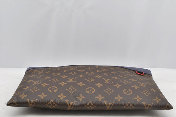 Authentic Louis Vuitton Monogram Pochette Apollo Clutch Hand Bag M63048 LV 8456I