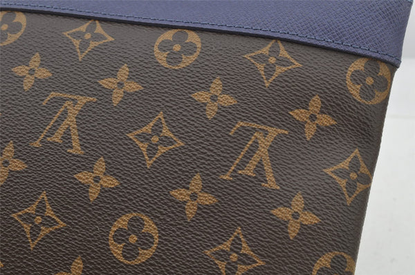 Authentic Louis Vuitton Monogram Pochette Apollo Clutch Hand Bag M63048 LV 8456I