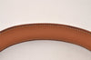 Authentic HERMES Leather Belt Reversible Size 70cm 27.6" Brown 8456J