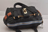Authentic Chloe Vintage Audra Leather Hand Boston Bag Black 8456M