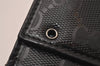 Authentic GUCCI GG Imprime Bifold Wallet Purse GG PVC Leather 212105 Black 8457I