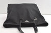 Authentic PRADA Vintage Nylon Tessuto Leather Shoulder Tote Bag Black 8457J