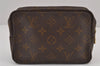 Auth Louis Vuitton Monogram Trousse Toilette 18 Clutch Hand Bag Old Model 8459J
